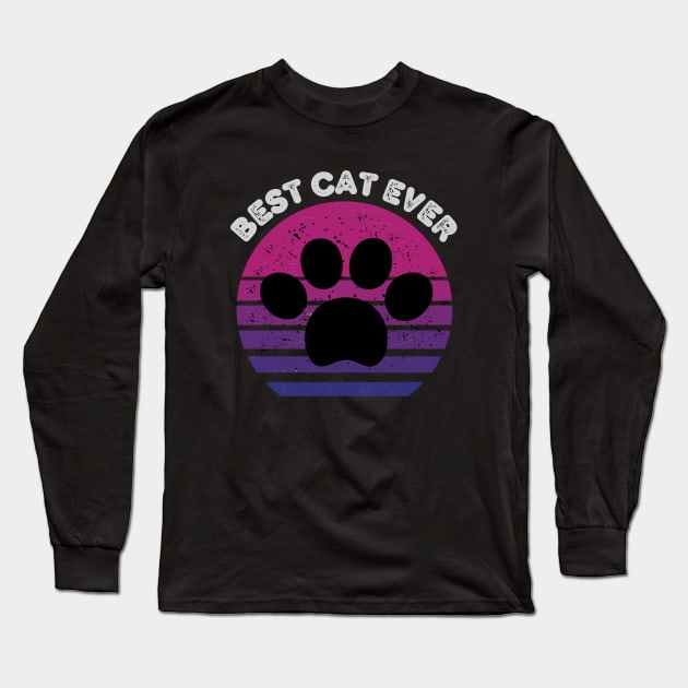 best cat ever with pow Long Sleeve T-Shirt by Gunung Rinjani